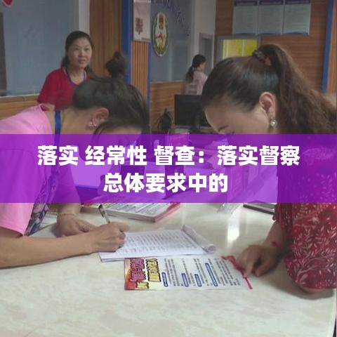 落實(shí) 經(jīng)常性 督查：落實(shí)督察總體要求中的 