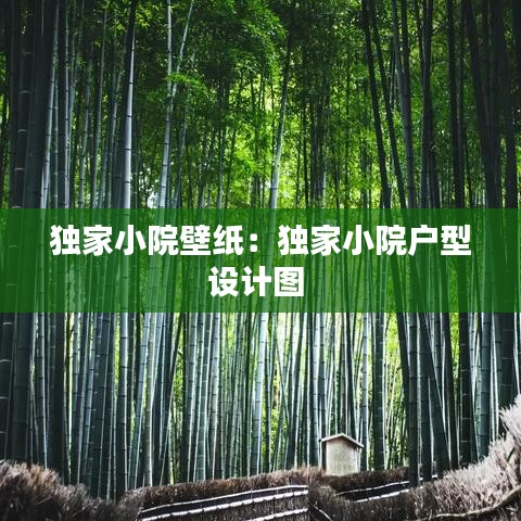 獨家小院壁紙：獨家小院戶型設(shè)計圖 