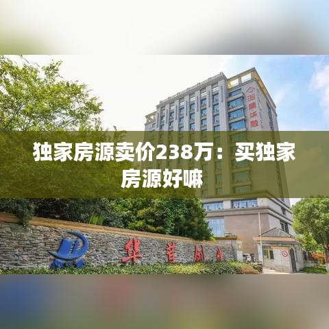 獨(dú)家房源賣價(jià)238萬(wàn)：買獨(dú)家房源好嘛 