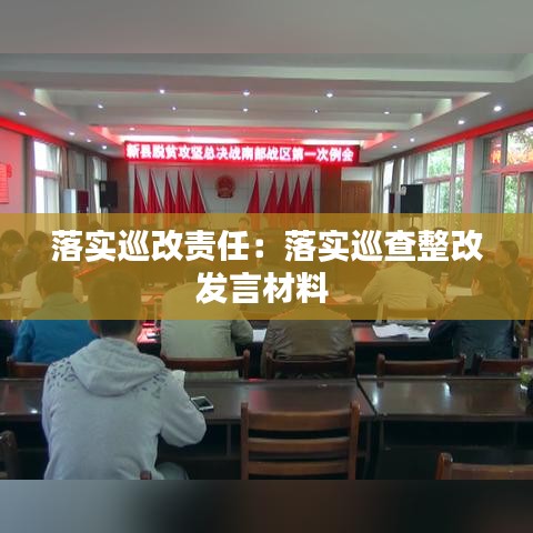 落實巡改責(zé)任：落實巡查整改發(fā)言材料 