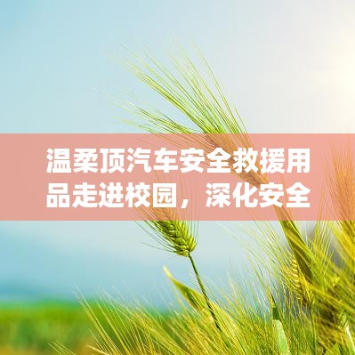 溫柔頂汽車安全救援用品深化校園安全教育，守護(hù)學(xué)子安全之路