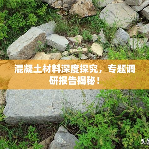 混凝土材料深度探究，專題調(diào)研報告揭秘！