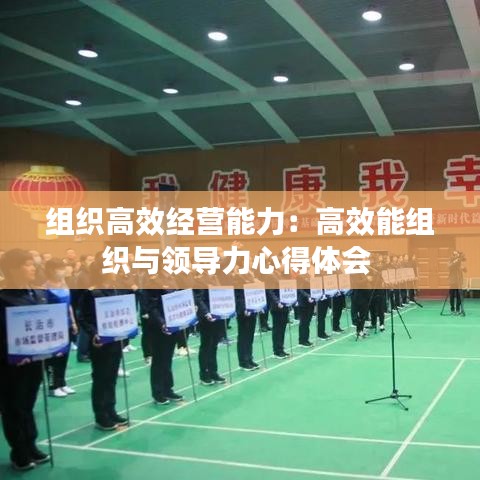 組織高效經(jīng)營能力:高效能組織與領(lǐng)導(dǎo)力心得體會(huì)