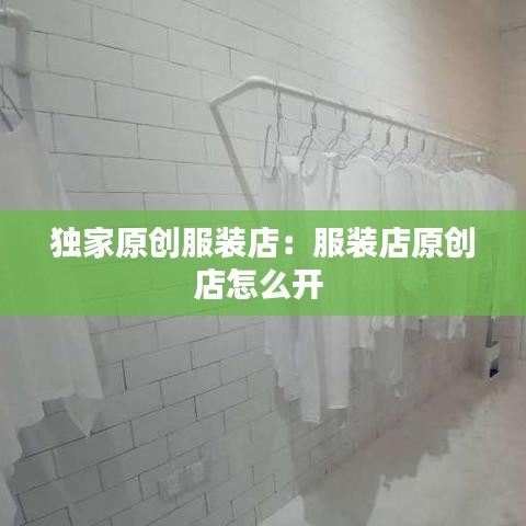 獨家原創(chuàng)服裝店：服裝店原創(chuàng)店怎么開 