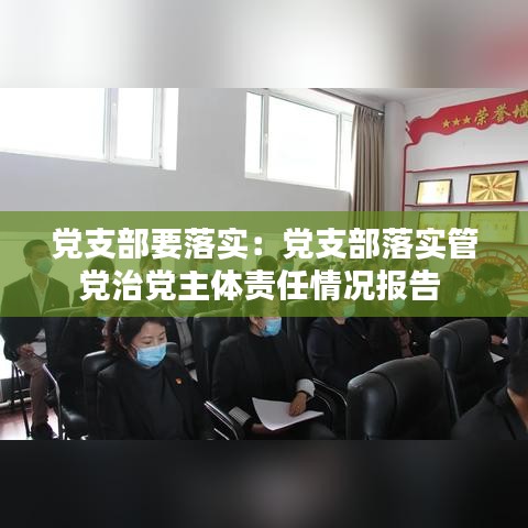 黨支部要落實(shí)：黨支部落實(shí)管黨治黨主體責(zé)任情況報(bào)告 