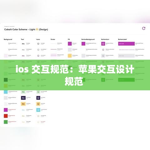 ios 交互規(guī)范：蘋果交互設(shè)計(jì)規(guī)范 