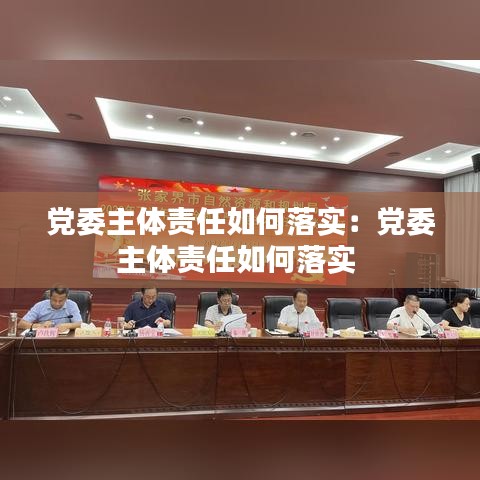 黨委主體責(zé)任如何落實：黨委主體責(zé)任如何落實 