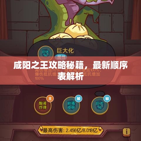 咸陽(yáng)之王攻略秘籍，最新順序表解析