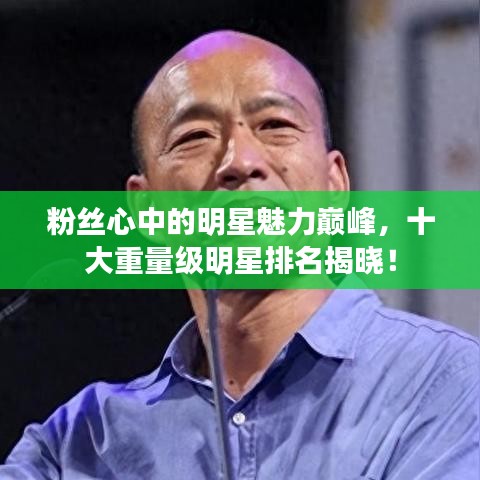 粉絲心中的明星魅力巔峰，十大重量級(jí)明星排名揭曉！