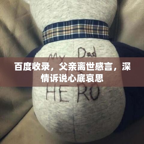 百度收錄，父親離世感言，深情訴說心底哀思