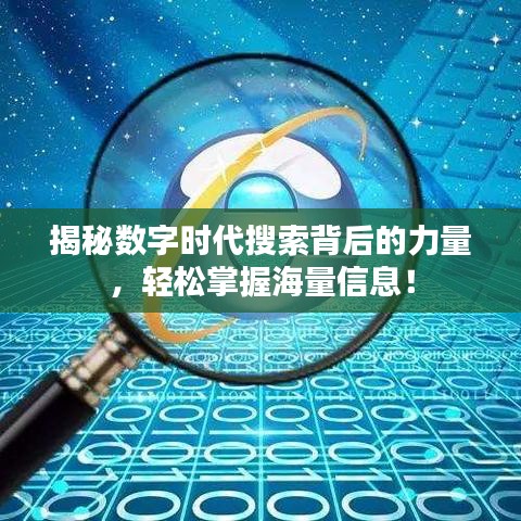 揭秘?cái)?shù)字時(shí)代搜索背后的力量，輕松掌握海量信息！