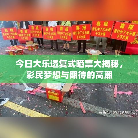 今日大樂透復(fù)式曬票大揭秘，彩民夢(mèng)想與期待的高潮