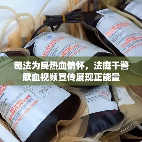 司法為民熱血情懷，法庭干警獻(xiàn)血視頻宣傳展現(xiàn)正能量