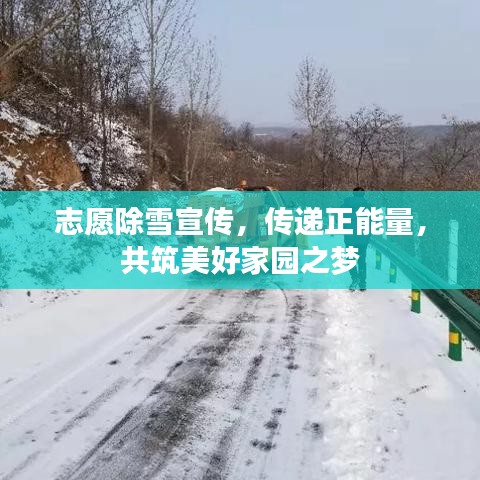 志愿除雪宣傳，傳遞正能量，共筑美好家園之夢