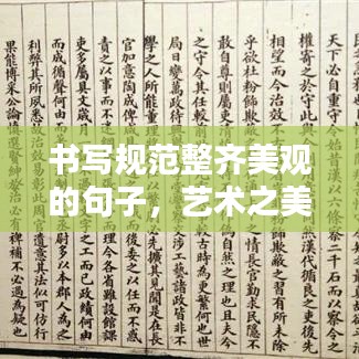 書寫規(guī)范整齊美觀的句子，藝術(shù)之美的文字打造
