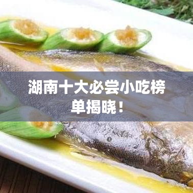 湖南十大必嘗小吃榜單揭曉！